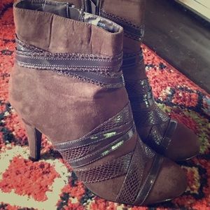 Never Worn Chocolate Brown Booties